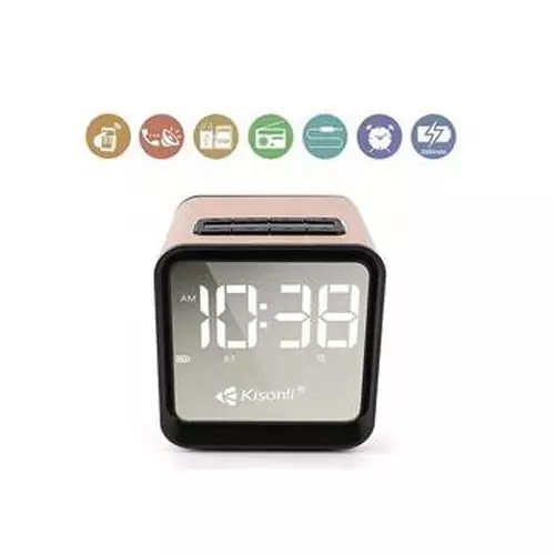 KISONLI G6 PORTABLE WIRELESS ALARM CLOCK AND BLUETOOTH SPEAKER-gallery-2