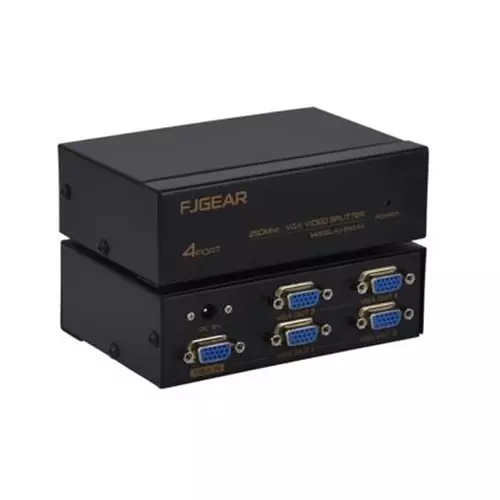 FJGEAR FJ-2504A 250MHZ 4 PORT VGA SPLITTER