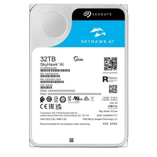 Seagate SkyHawk AI 32TB 7200RPM SATA III Surveillance HDD - 2