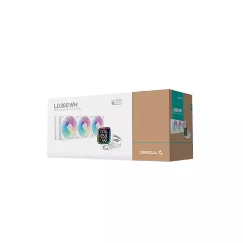 DeepCool LD360 WH 360mm RGB Liquid CPU Cooler With Status Display - 5