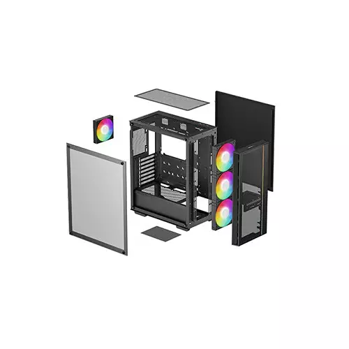 DeepCool MATREXX 55 MESH V4 C ATX Airflow Case Black-gallery-2