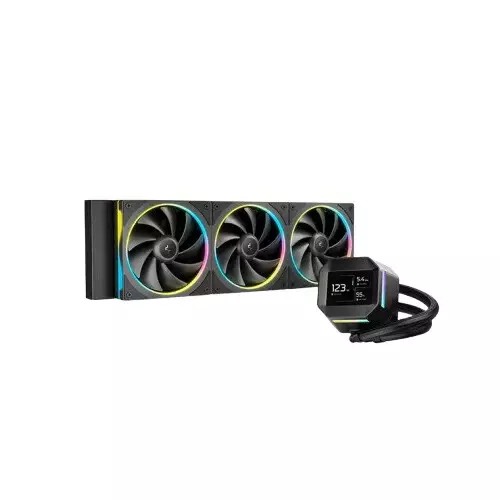 Deepcool LM360 ARGB 360mm Liquid Cooler with Mini LCD Screen (Black)