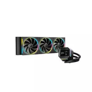 Deepcool LM360 ARGB 360mm Liquid Cooler with Mini LCD Screen (Black)