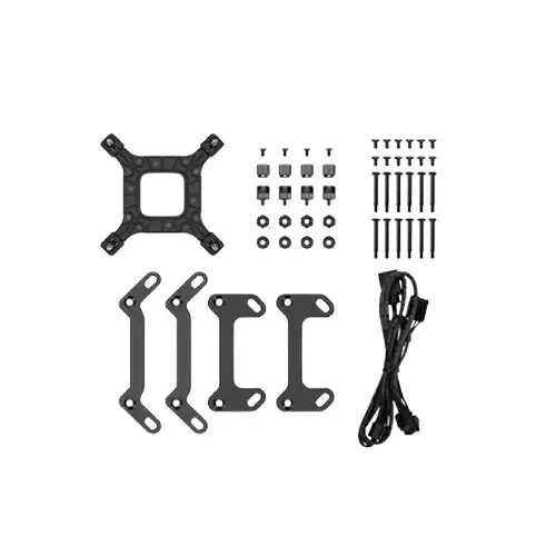 Deepcool LQ360 ULTRA 360mm Liquid CPU Cooler with Display (Black) - 4