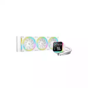 Deepcool LQ360 ULTRA ARGB 360mm Liquid CPU Cooler with Display (White)