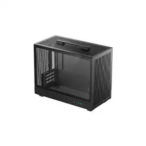 Deepcool CH160 PLUS Mini Tower Mini-ITX Computer Case (Black)