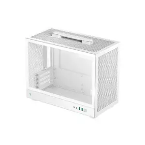 Deepcool CH160 PLUS Mini Tower Mini-ITX Computer Case (White)