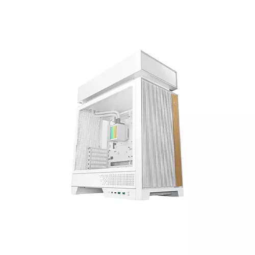 DeepCool CL6600 WH ARGB ATX Mid Tower Gaming Case with Pre-Installed Radiator - 1