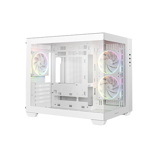 Deepcool CG330 3F WH Micro-ATX Compact Gaming Case