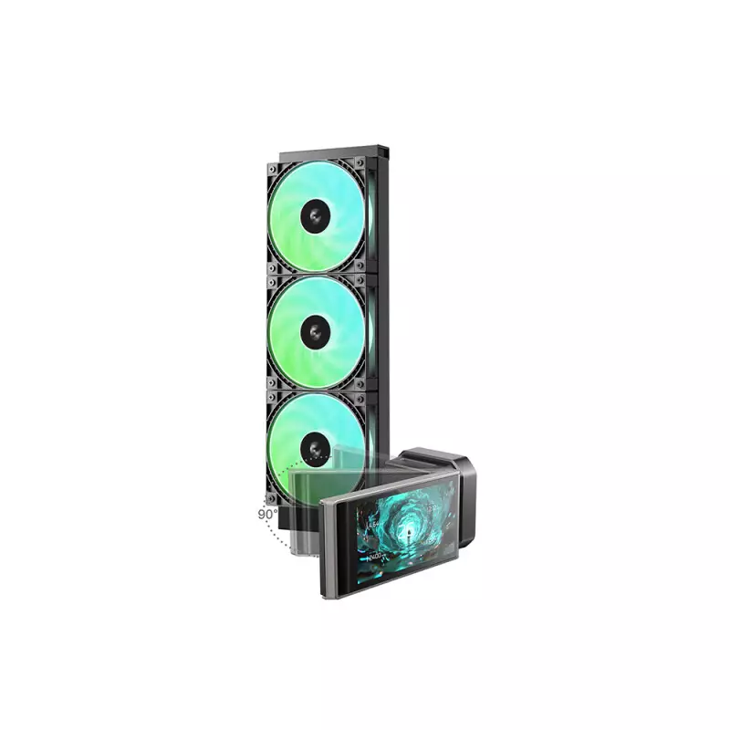 Deepcool LT360 VISION ARGB 4.5 inch LCD screen Liquid CPU Cooler - 1