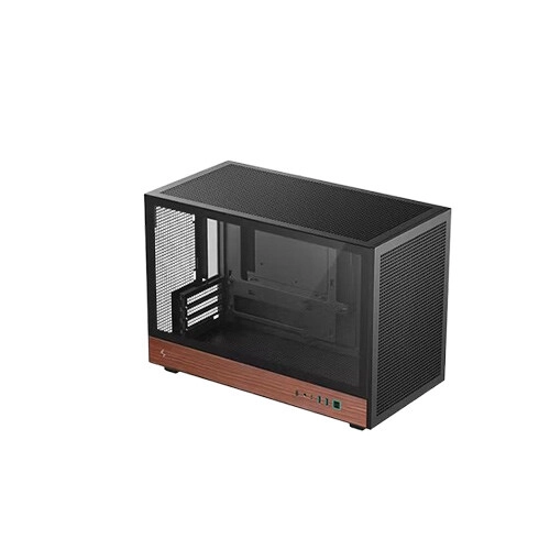 DeepCool CH260 WOOD mATX Micro Tower Gaming Casing (Black) - 1
