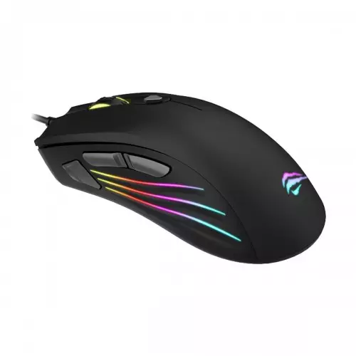 Havit MS1002 RGB Backlit Programmable Black Gaming Mouse - 1