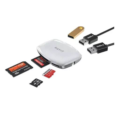 HAVIT H19 USB HUB WITH CARD READER