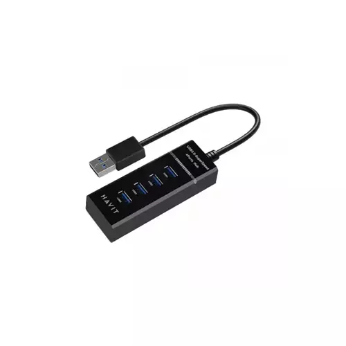 HAVIT H46 4-PORT SUPER SPEED BLACK USB 3.0 HUB