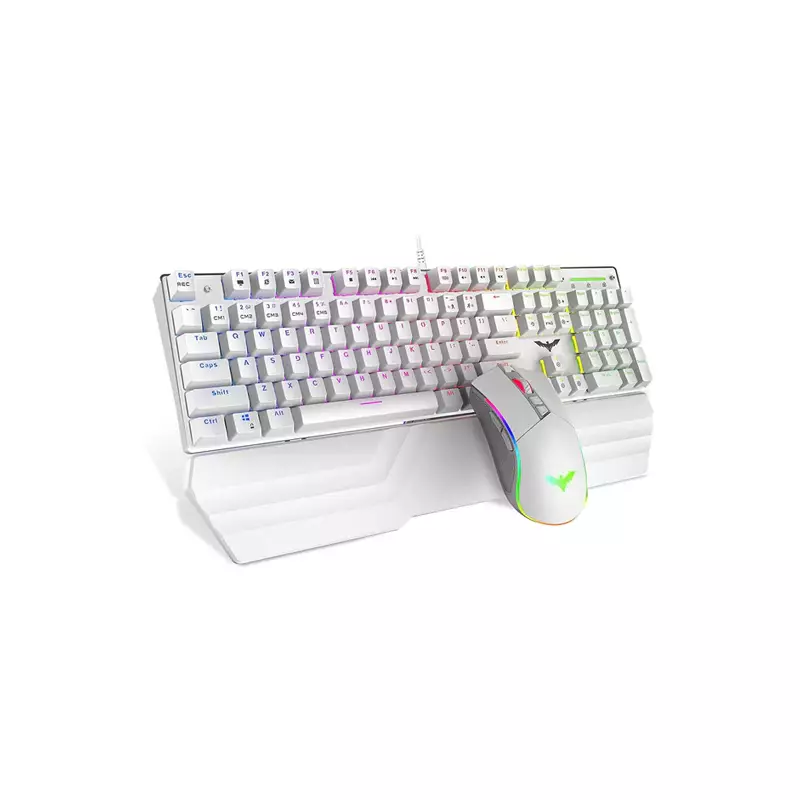 HAVIT KB389L MECHANICAL GAMING WIRED KEYBOARD AND MOUSE COMBO WHITE