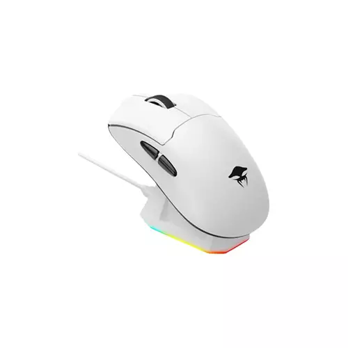 Havit Starblaze-2 H.KRAKEN Tri-mode White Gaming Mouse With RGB Charging Dock - 0