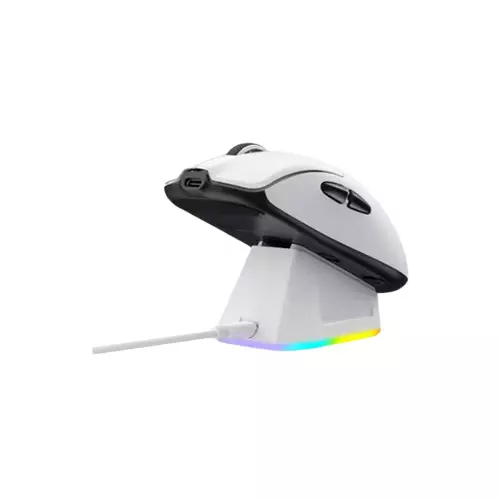 Havit Starblaze-2 H.KRAKEN Tri-mode White Gaming Mouse With RGB Charging Dock-gallery-3