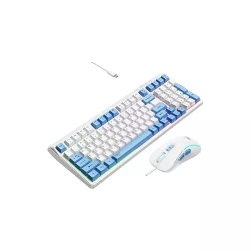 HAVIT KB891CM USB Rainbow Backlit Keyboard & Mouse Combo - 2