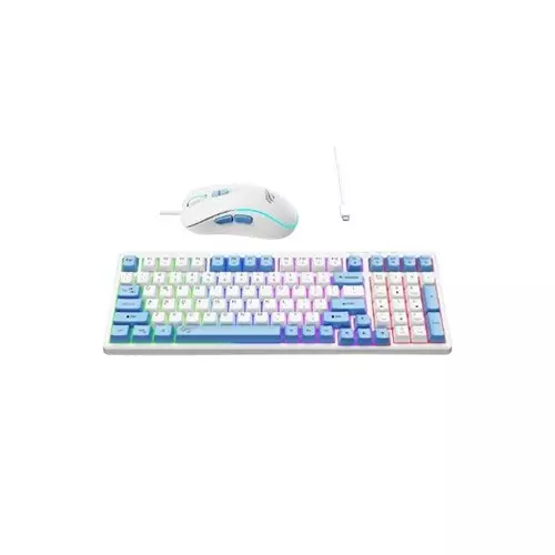 HAVIT KB891CM USB Rainbow Backlit Keyboard & Mouse Combo - 3