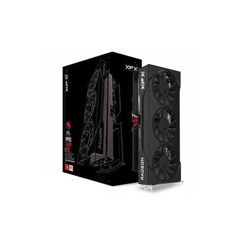 XFX Swift AMD Radeon RX 9060 XT OC Triple Fan GDDR6 16GB Gaming Edition Graphics Card (Black)
