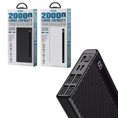 REMAX RPP-142 20000MAH HUNYO SERIES (74WH) 4 USB POWERBANK 4 OUTPUTS 3 INPUTS-gallery-2