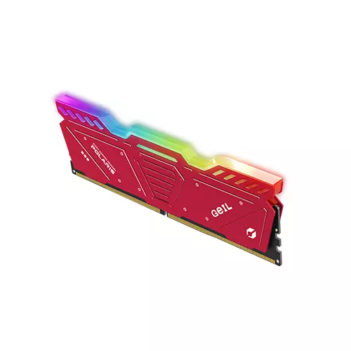 GEIL POLARIS 32GB (16GB X 2) DDR5 5200MHZ RGB DESKOTP RAM (RED)-gallery-2