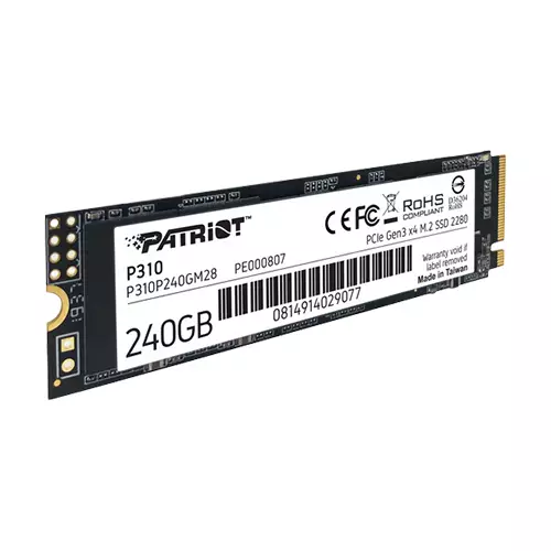 Patriot P310 240GB M.2 2280 PCIe 3.0 NVMe SSD-gallery-1