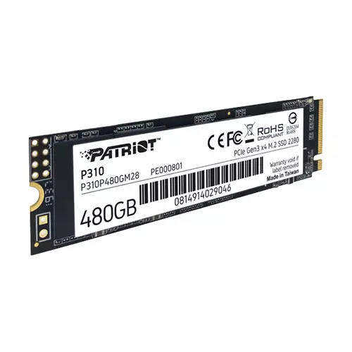 Patriot P310 480GB M.2 2280 PCIe 3.0 NVMe SSD-gallery-1