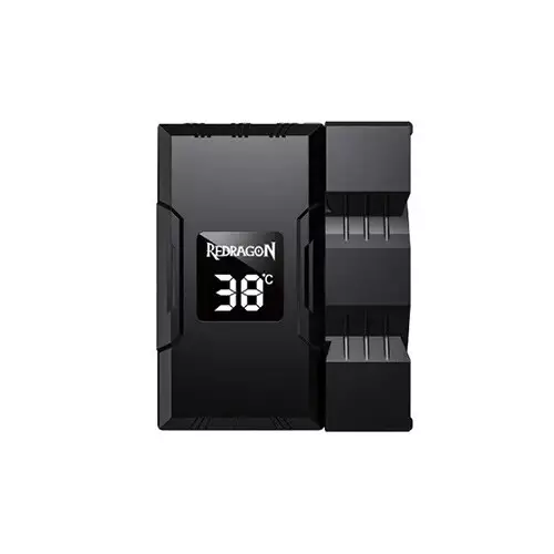 REDRAGON CC-1014  CPU Cooler With Temperature Display 9cm RGB Fan 4 Heat Pipes-gallery-2