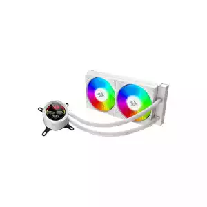Redragon CCW-1019 RGB 240mm AIO Liquid CPU Cooler with Digital Display White