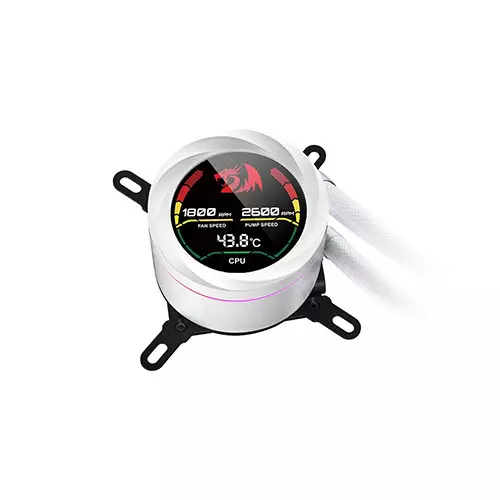 Redragon CCW-1019 RGB 240mm AIO Liquid CPU Cooler with Digital Display White-gallery-2