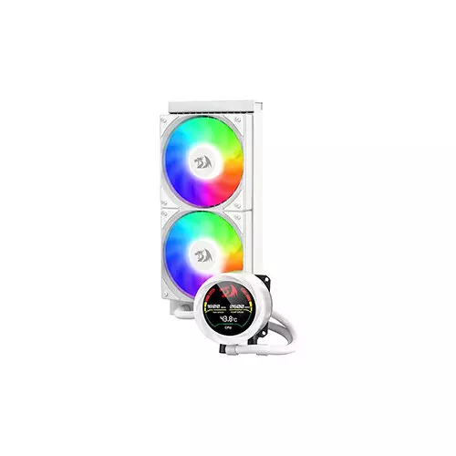 Redragon CCW-1019 RGB 240mm AIO Liquid CPU Cooler with Digital Display White-gallery-1