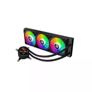 REDRAGON CCW-1017 360 CPU Liquid Cooler With Temperature Display 3x 12cm RGB Fans