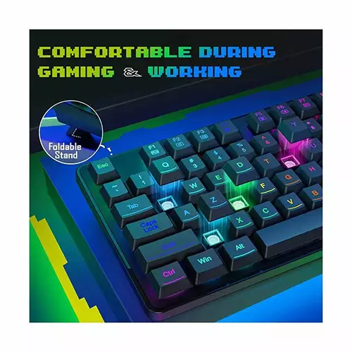 Redragon S107-BA RGB Wired Mechanical Gaming Keyboard & Mouse Combo (Black) - 1