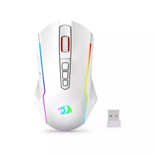 Redragon M914 Tri-Mode 10000 DPI Gaming Mouse (White)