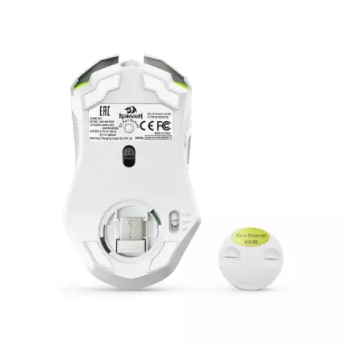 Redragon M914 Tri-Mode 10000 DPI Gaming Mouse (White)-gallery-2