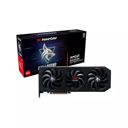 Powercolor Hellhound AMD Radeon RX 9070 XT 16GB GDDR6 Graphics Card