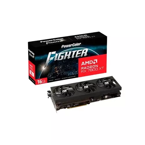 PowerColor Fighter AMD Radeon RX 7800 XT 16GB GDDR6 Graphics Card