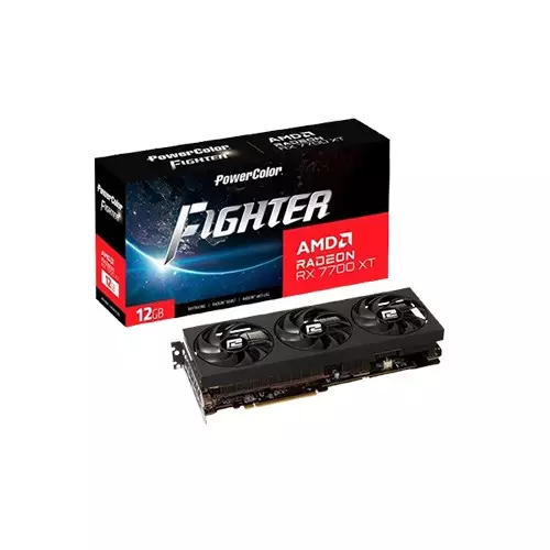 PowerColor Fighter AMD Radeon RX 7700 XT 12GB GDDR6 Graphics Card