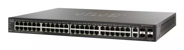 Cisco SF300-48PP 48-port 10/100 PoE+ Managed Switch Uplinks