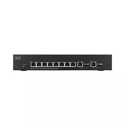 Cisco SG300-10PP 10-Port Gigabit PoE+ Managed Switch-gallery-2