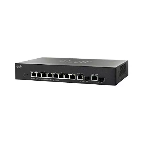 Cisco SG300-10PP 10-Port Gigabit PoE+ Managed Switch-gallery-1