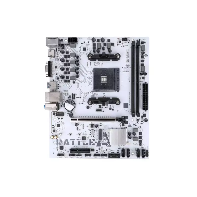 COLORFUL BATTLE-AX B550M-T PRO V14 MICRO ATX AMD MOTHERBOARD (WHITE)