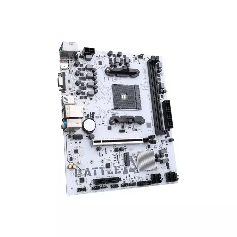 COLORFUL BATTLE-AX B550M-T PRO V14 MICRO ATX AMD MOTHERBOARD (WHITE) - 1