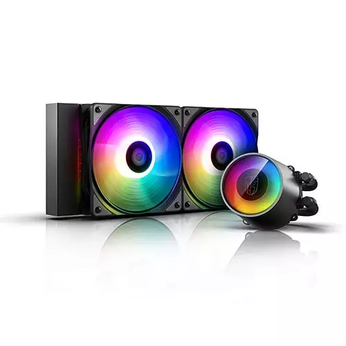 DeepCool Castle 240 ARGB 240mm All in One Liquid CPU Cooler - 1