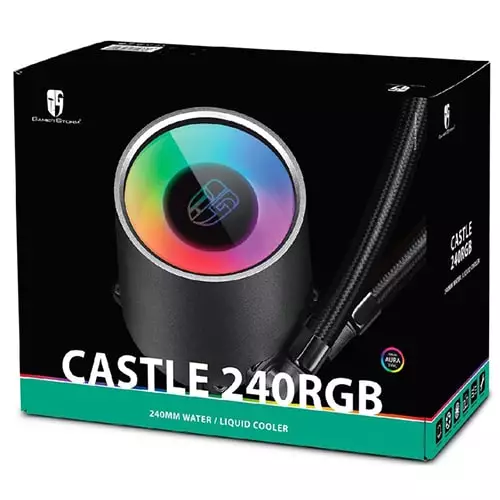 DeepCool Castle 240 ARGB 240mm All in One Liquid CPU Cooler - 3