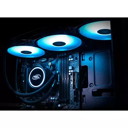 DeepCool Gammaxx L360 V2 RGB 360mm All in One Liquid CPU Cooler - 4