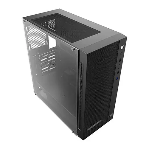 DEEPCOOL MATREXX 55 Mesh Black Tempered Glass Mid Tower Gaming Case - 1