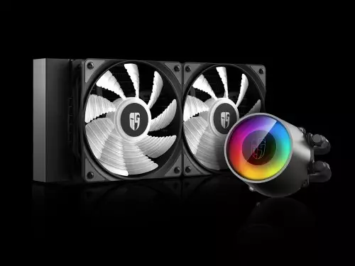 DeepCool Castle 240 ARGB V2 240mm All in One Liquid CPU Cooler - 1