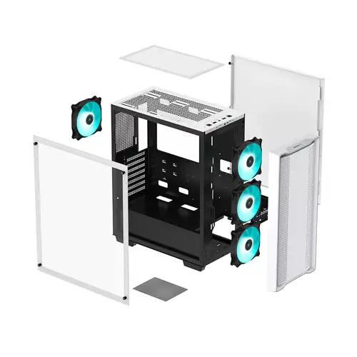 DeepCool CC560 WH Tempered Glass Mid-Tower ATX Case - 7